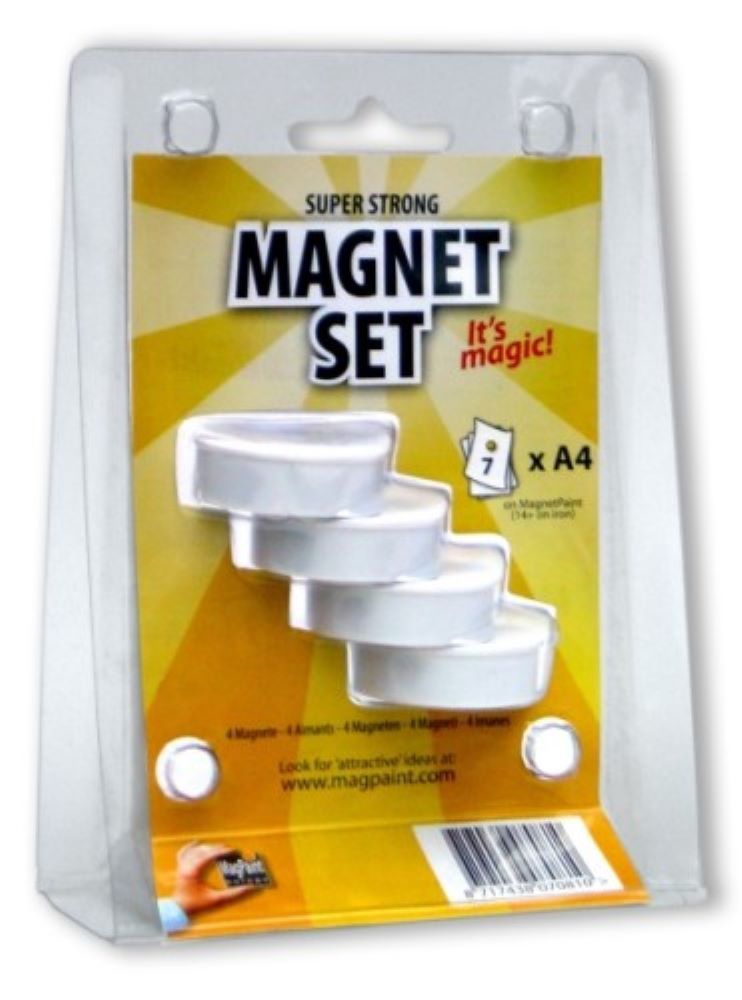 Weißer Magnet 37 mm